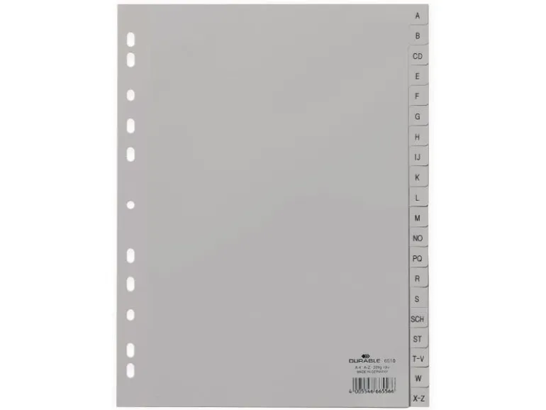 DURABLE Register A4 A-Z, Grau