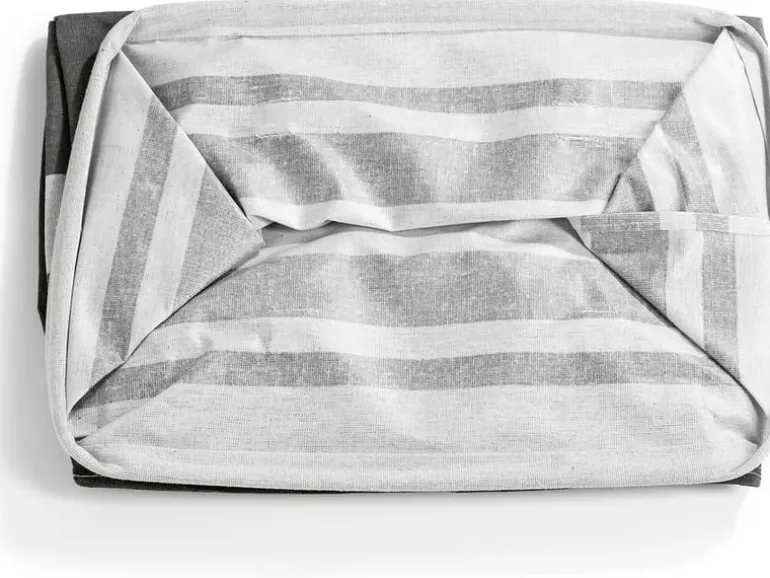 EASYmaxx Aufbewahrungskorb faltbar 2er-Set 75 l - Grau/Weiss