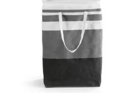EASYmaxx Aufbewahrungskorb faltbar 2er-Set 75 l - Grau/Weiss