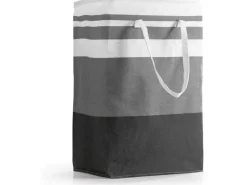 EASYmaxx Aufbewahrungskorb faltbar 2er-Set 75 l - Grau/Weiss
