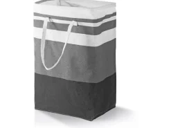 EASYmaxx Aufbewahrungskorb faltbar 2er-Set 75 l - Grau/Weiss