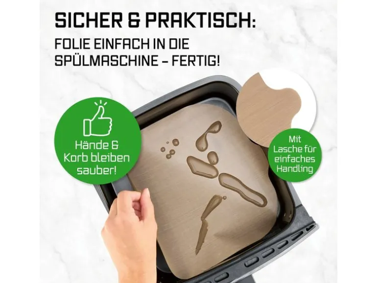 EASYmaxx Dauerbackfolie quadratisch 2 Stück