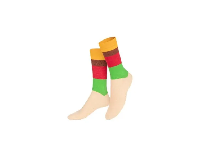 EatMySocks Socken Cheeseburger 1 Paar, One Size