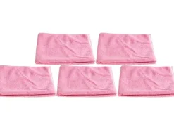 Edi Baur Mikrofaser-Reinigungstuch Universal 5 Stück, Rosa