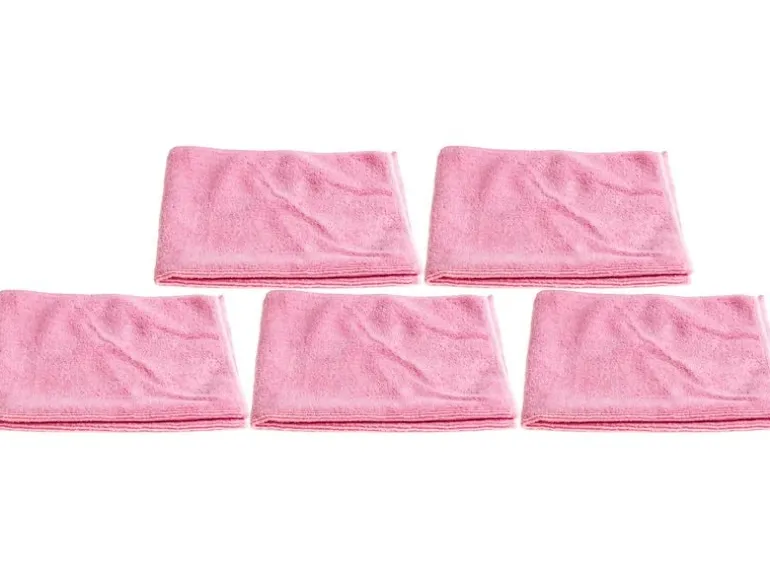 Edi Baur Mikrofaser-Reinigungstuch Universal 5 Stück, Rosa