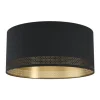 EGLO Leuchten Deckenleuchte ESTEPERRA 1x E27, Schwarz/Gold
