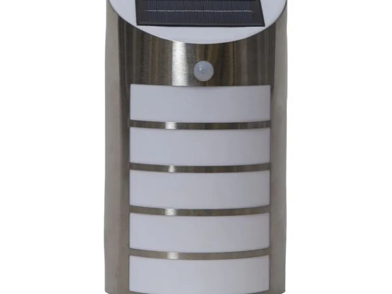 EGLO Leuchten Gartenlicht Solarleuchte mit Sensor Silber