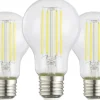 EGLO Leuchten Lampe 7.2 W E27 3er Pack Warmweiss (WW)