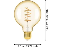 EGLO Leuchten Lampe 4 W E27 Warmweiss