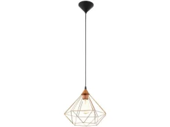 EGLO Leuchten Pendelleuchte TARBES 1x E27, 32.5 cm Kupfer