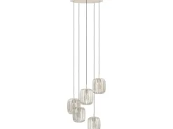 EGLO Leuchten Pendelleuchte ROMAZZINA beige exkl. E27 5x40W