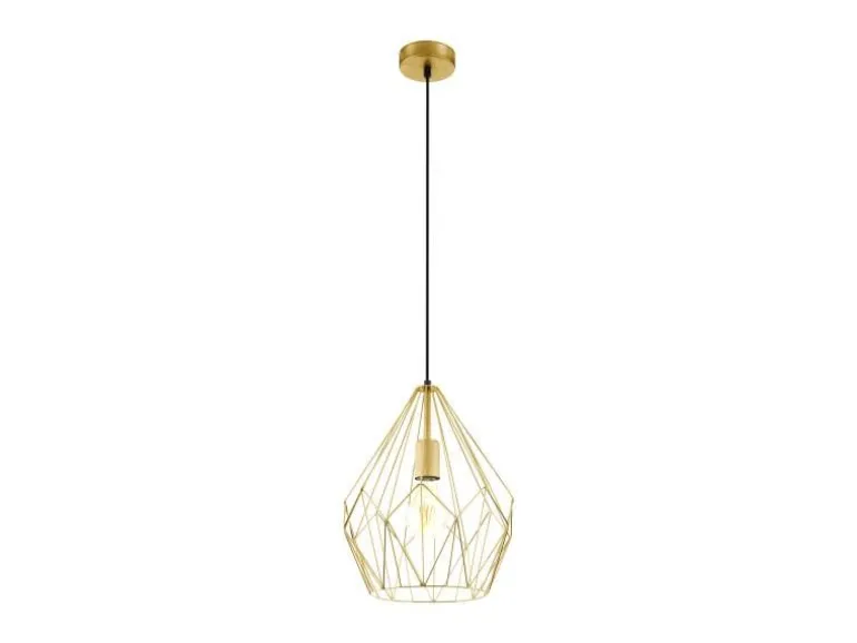 EGLO Leuchten Pendelleuchte CARLTON 1x E27 Gold