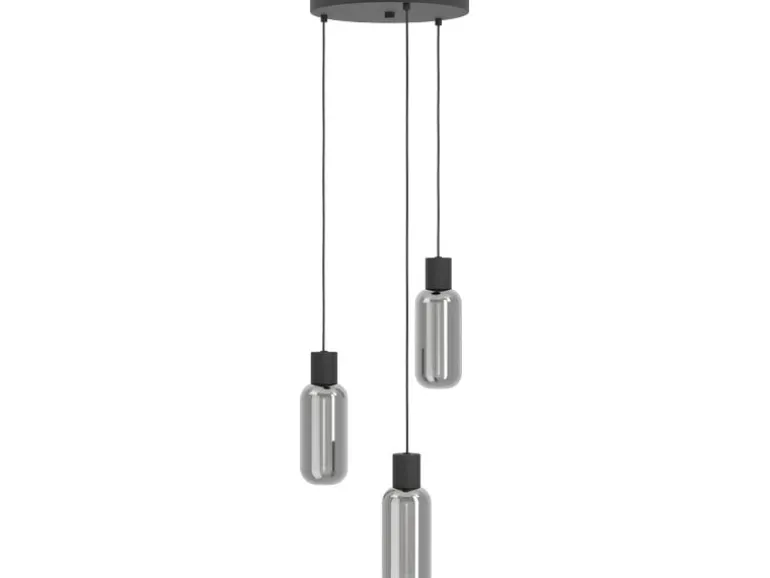 EGLO Leuchten Pendelleuchte MAIONE schwarz E27