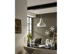 EGLO Leuchten Pendelleuchte SOMERTON 1x E27 Weiss