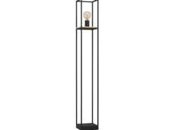 EGLO Leuchten Stehleuchte LIBERTAD 1x E27 Schwarz/Braun
