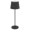 EGLO Leuchten Tischleuchte Leonero Akku H:370 LED-CCT Touch Schwarz