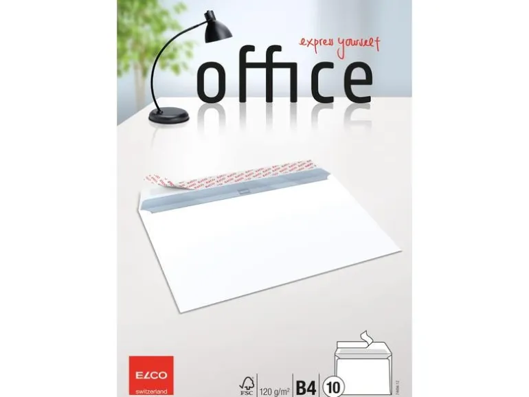 ELCO Couvert Office B4 ohne Fenster, 10 Stück