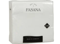 ELCO Papierservietten 33 cm x 33 cm, 100 Stück, Weiss