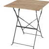 Esschert Design Bistrotisch Metall Holz Natur klappbar 60 x 60 x 71.5 cm