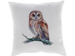 Esschert Design Outdoor Kissen Aquar. Eule 50 x 50 cm, Mehrfarbig