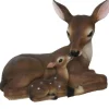 Esschert Design Reh mit Kitz liegend Polyresin Braun 23 cm