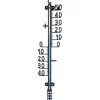 Esschert Design Wandthermometer Kunststoff Schwarz 41.4 cm