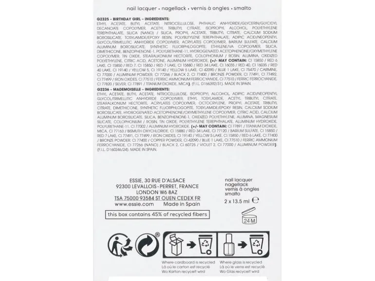 essie Nagellack Geschenkset happy birthday 514 13 mademoiselle
