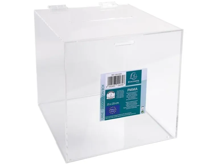 Exacompta Einwurfbox, Transparent