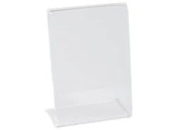 Exacompta Tischaufsteller A7, Hochformat, Exacryl – Kristall, 10 Stück
