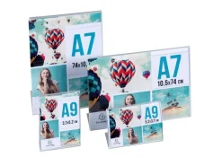 Exacompta Tischaufsteller A7, Hochformat, Exacryl – Kristall, 10 Stück