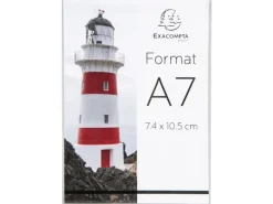 Exacompta Tischaufsteller A7, Hochformat, Exacryl – Kristall, 10 Stück