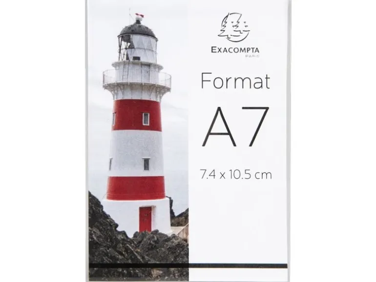 Exacompta Tischaufsteller A7, Hochformat, Exacryl – Kristall, 10 Stück