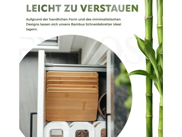 Exitoso Schneidebretter aus Bambus 14 cm x 22 cm