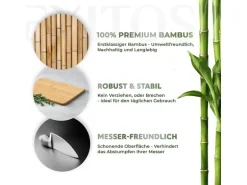 Exitoso Schneidebretter aus Bambus 14 cm x 22 cm