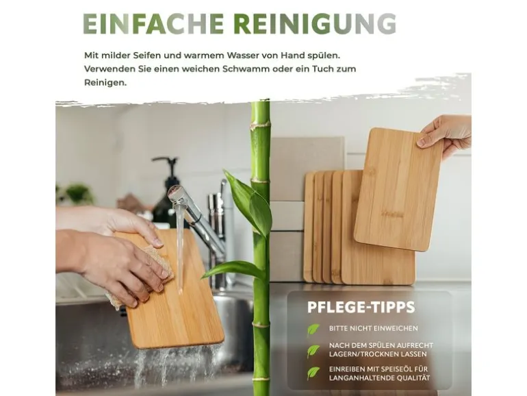 Exitoso Schneidebretter aus Bambus 14 cm x 22 cm