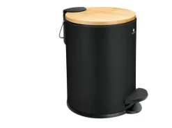 Exitoso Tretmülleimer mit Softclose-Deckel 3 l, Schwarz