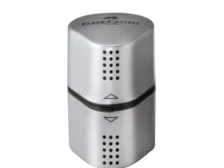 Faber-Castell Spitzer Grip 2001 Dreifach Manuell, Silber