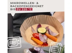 Fackelmann Backpapier Airfryer, 160 x 160 x 45 mm, 40 Stück