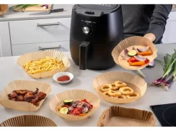 Fackelmann Backpapier Airfryer, Ø 20 cm, 40 Stück