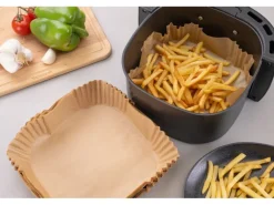Fackelmann Backpapier Airfryer, 200 x 200 x 45 mm, 40 Stück