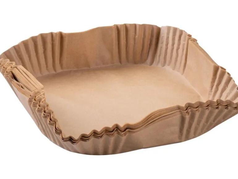 Fackelmann Backpapier Airfryer, 200 x 200 x 45 mm, 40 Stück
