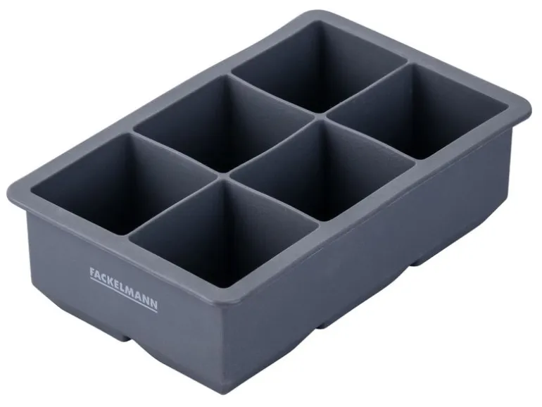 Fackelmann Eiswürfelform XXL 150 x 95 x 45 mm, Grau