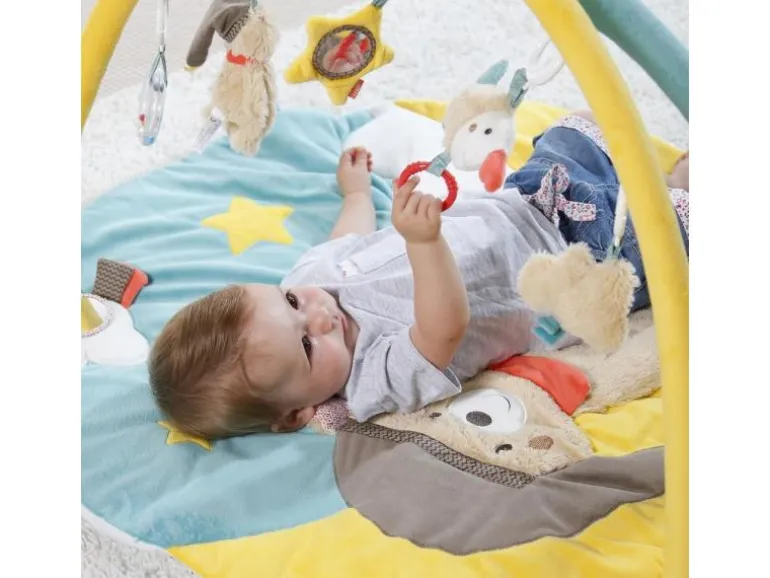 fehn Krabbeldecke mit Spielbogen Bär Bruno