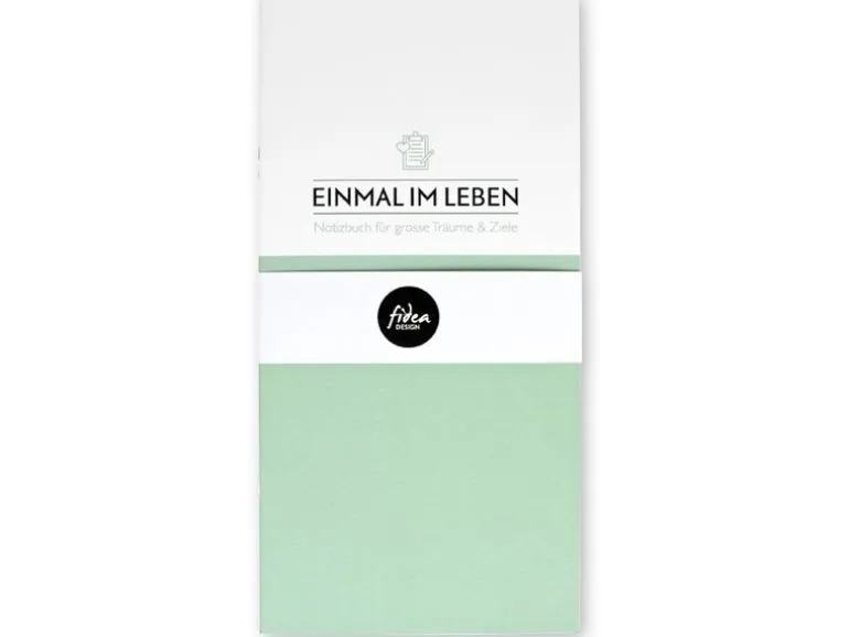 Fidea Design Notizbuch Einmal im Leben A6/5, 26 Seiten