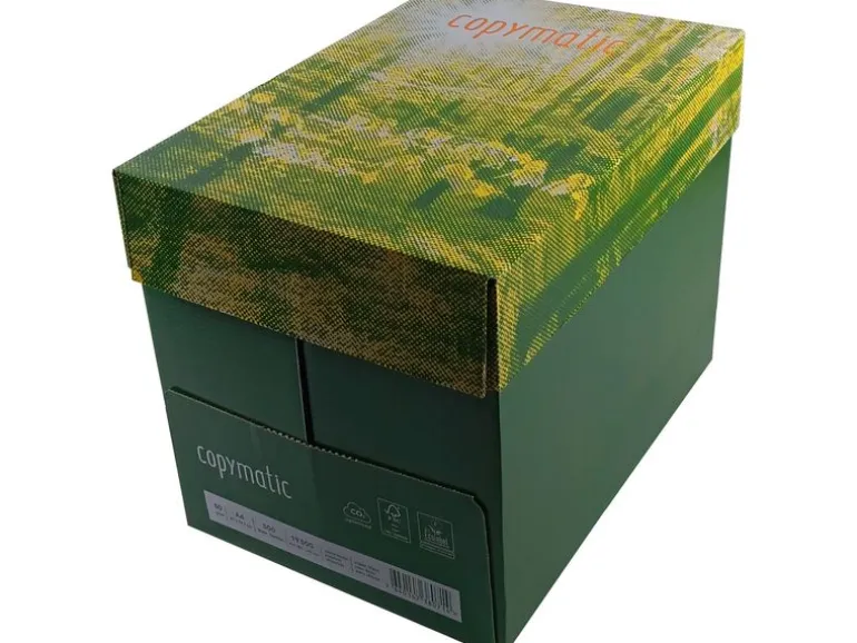 Fischer Papier Kopierpapier Copymatic A4, Weiss, 80 g/m², 2500 Blatt