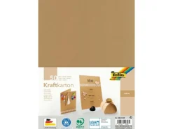 Folia Kraftkarton Kraftpapier A4, 50 Blatt 230 g/m²