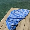 Foutastic Ananas – blue Fouta Baumwolle Blau 100 x 180 cm