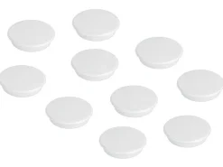 Franken Haftmagnet Magnet rund Ø 24 mm, 10 Stück, Weiss