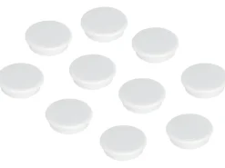 Franken Haftmagnet Magnet rund Ø 24 mm, 10 Stück, Weiss