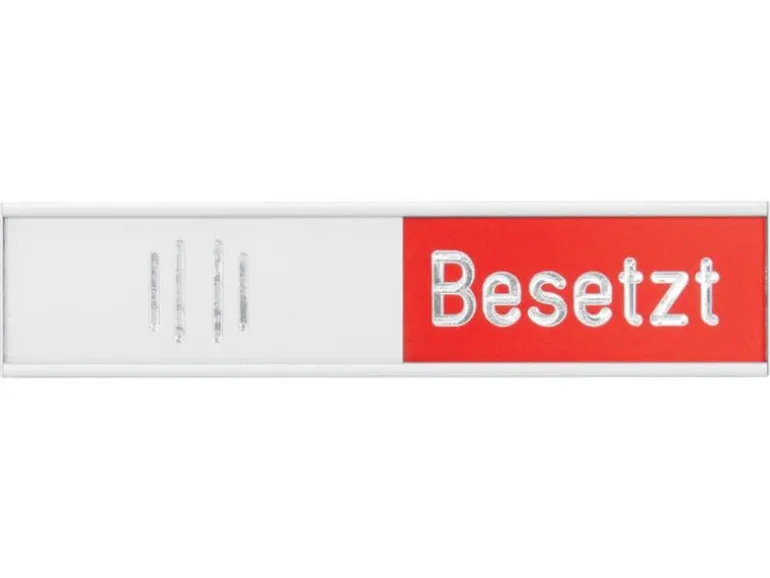 Franken Türschild Frei - Besetzt 10.2 cm x 2.7 cm